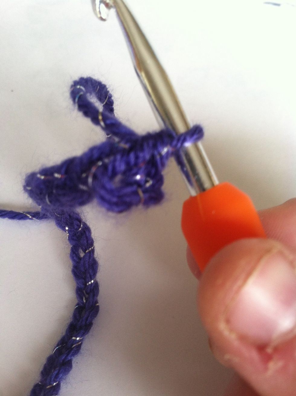 Then pull both over your hook and it should look like this