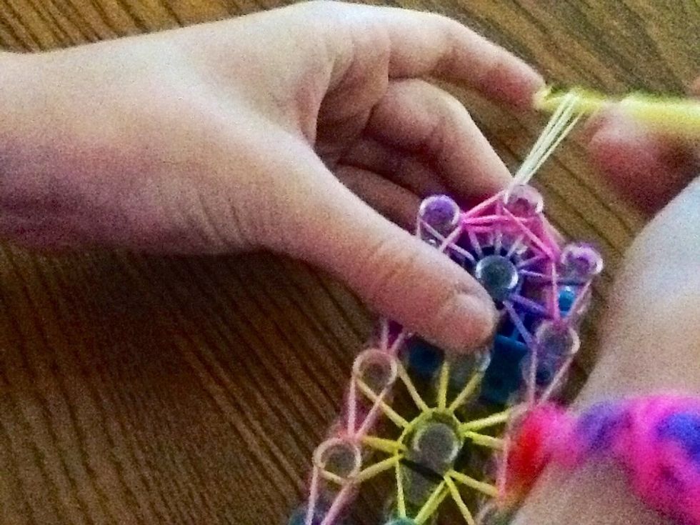 Then pull it through.