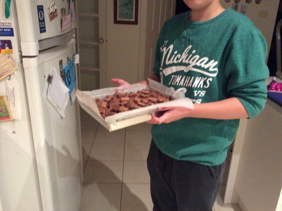 Then put it in the fridge for 2 hours