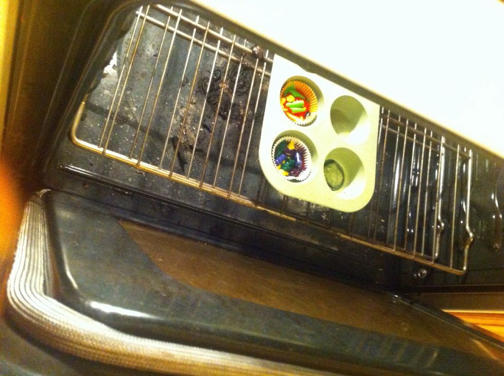 Then put it in the oven  for about 20 min at 250 degrees.