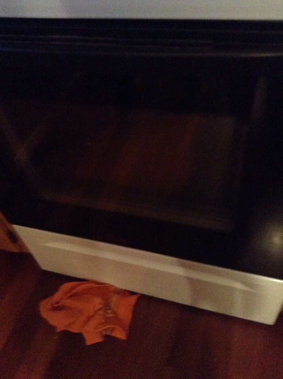 Then put it in the oven