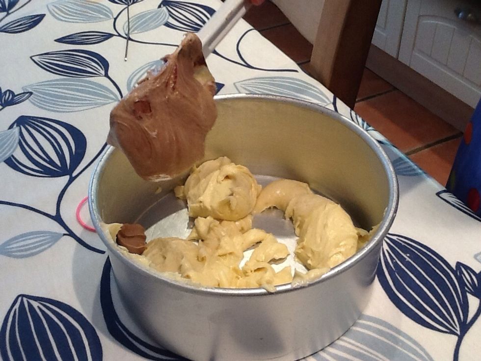 Then put it into the other bowl