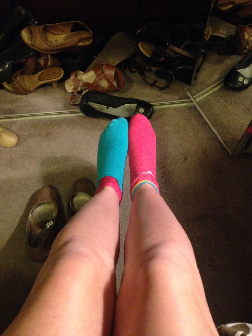 Then put on a second pair.