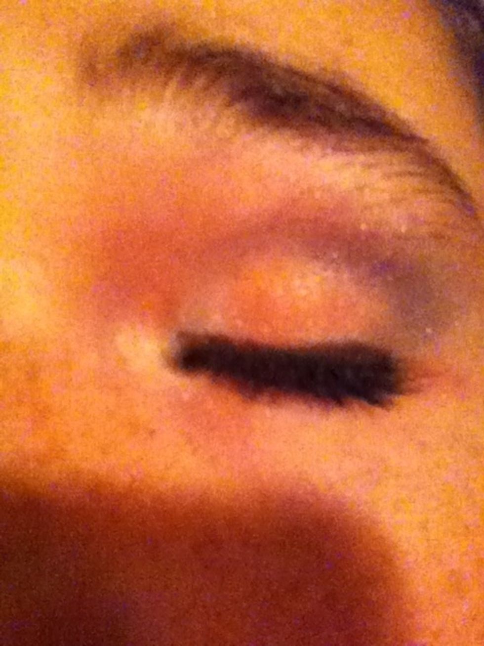 Then put on some eyeliner. Simple Enoff