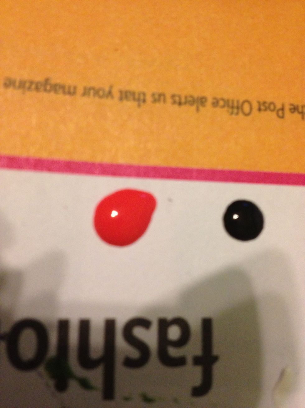 Then put some pink on the paper