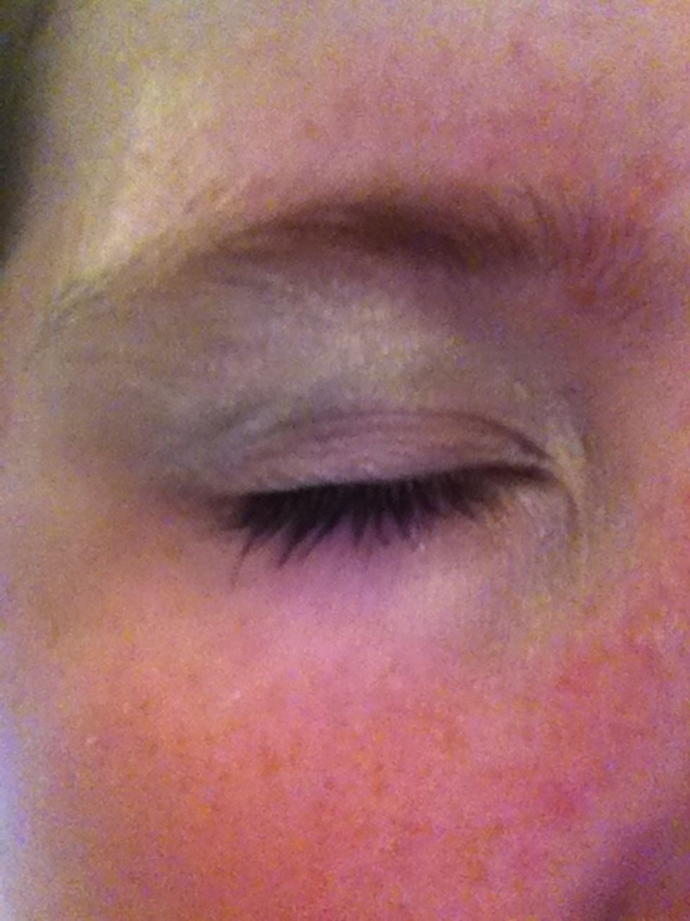 Then put the creamy colour eyeshadow on ur brow bone and tear duct area to make ur eye look bigger if u wish!!