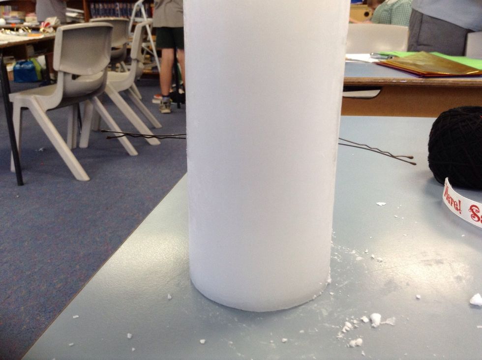 then put the hair pins into the holes