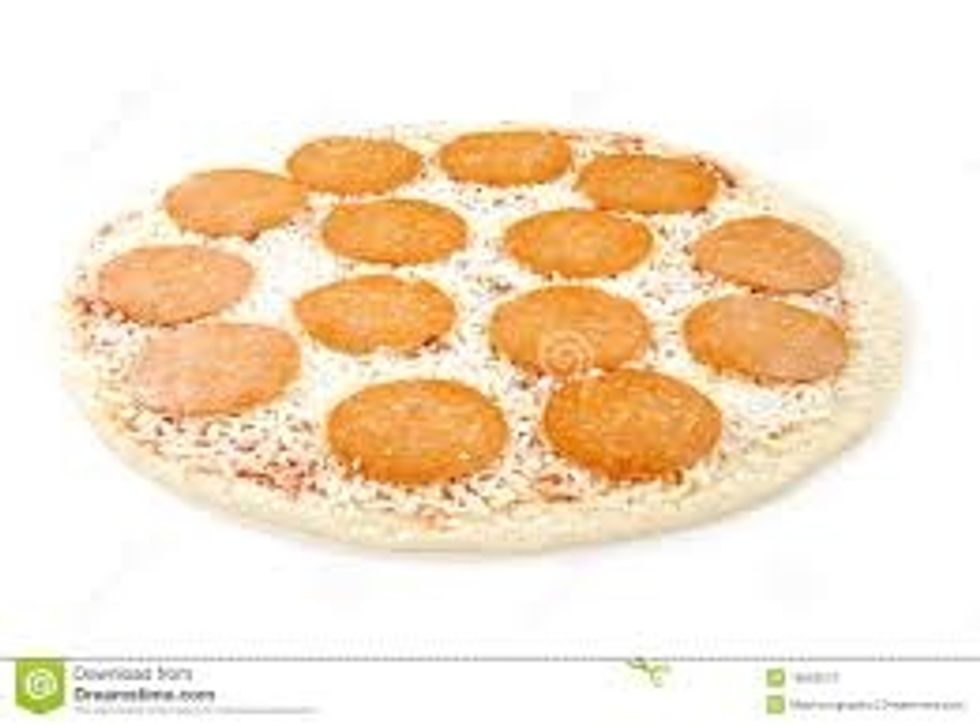 then put the pizza into the oven