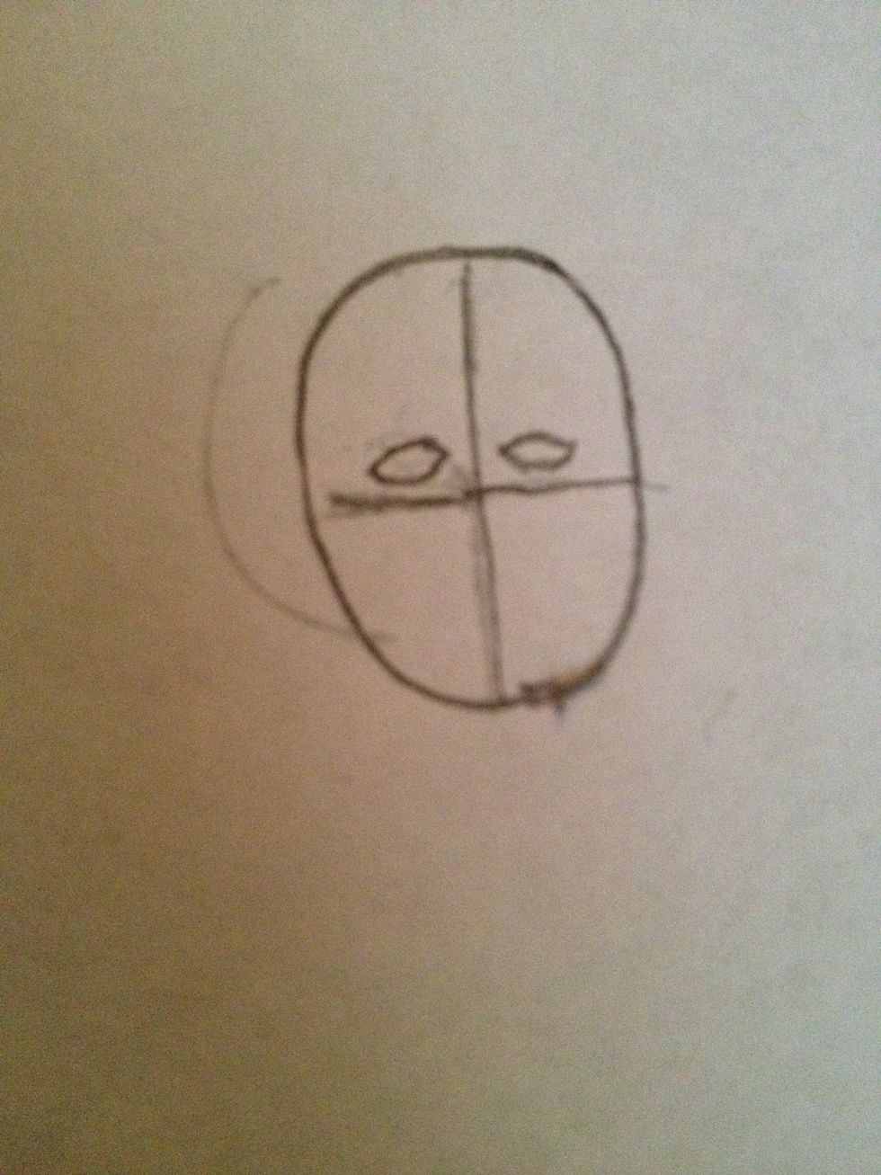 Then put to small footballs on top of line