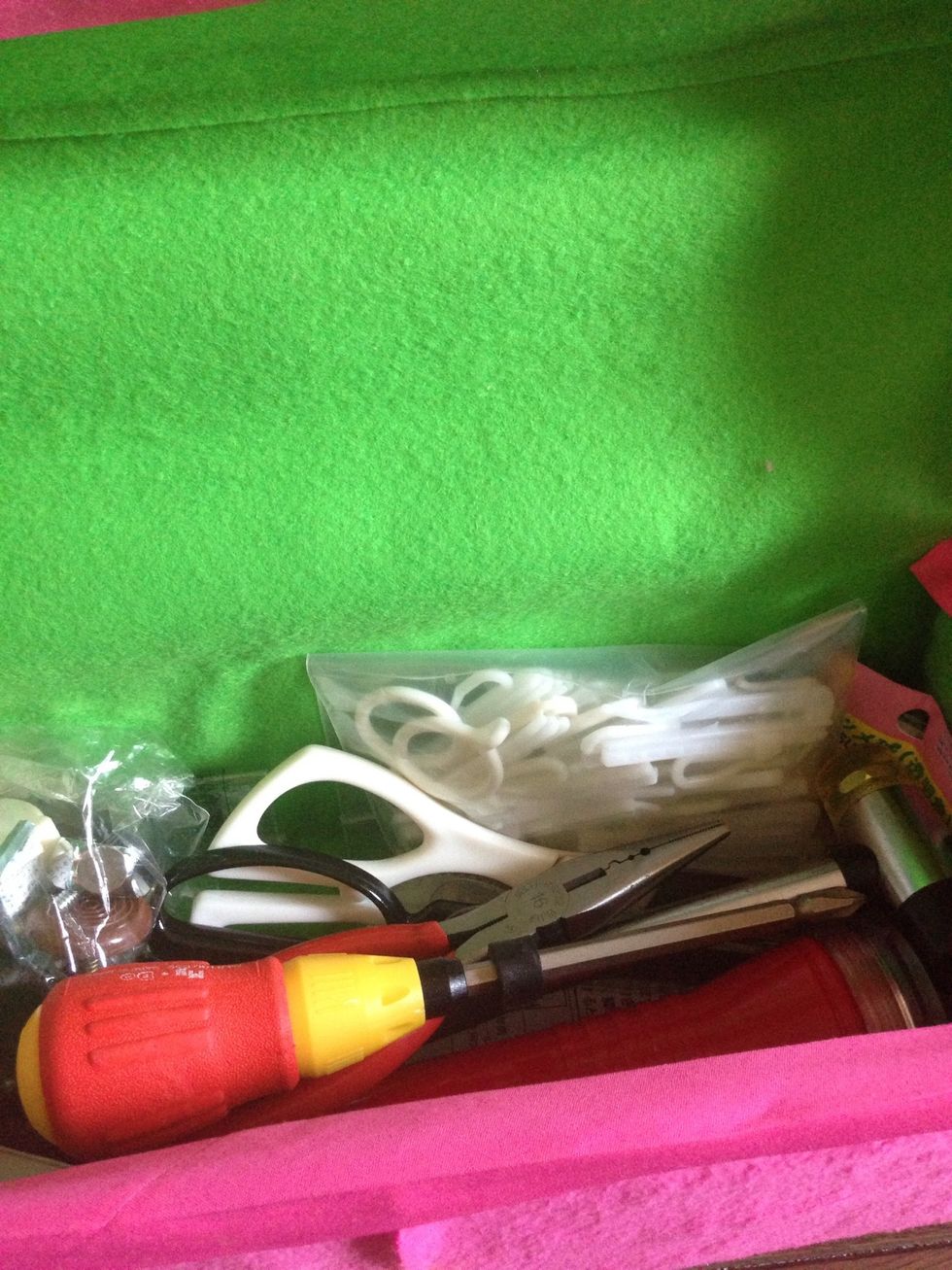 then put you're girly tools inside