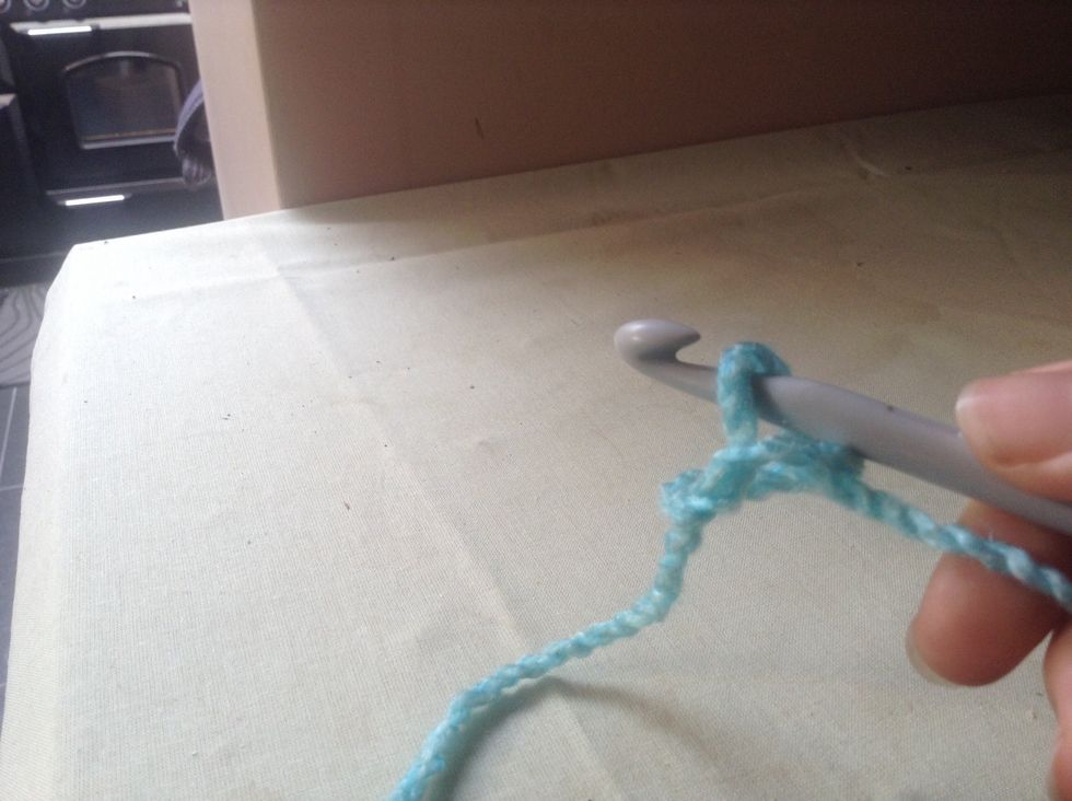 Then put your hook in the loop you just made