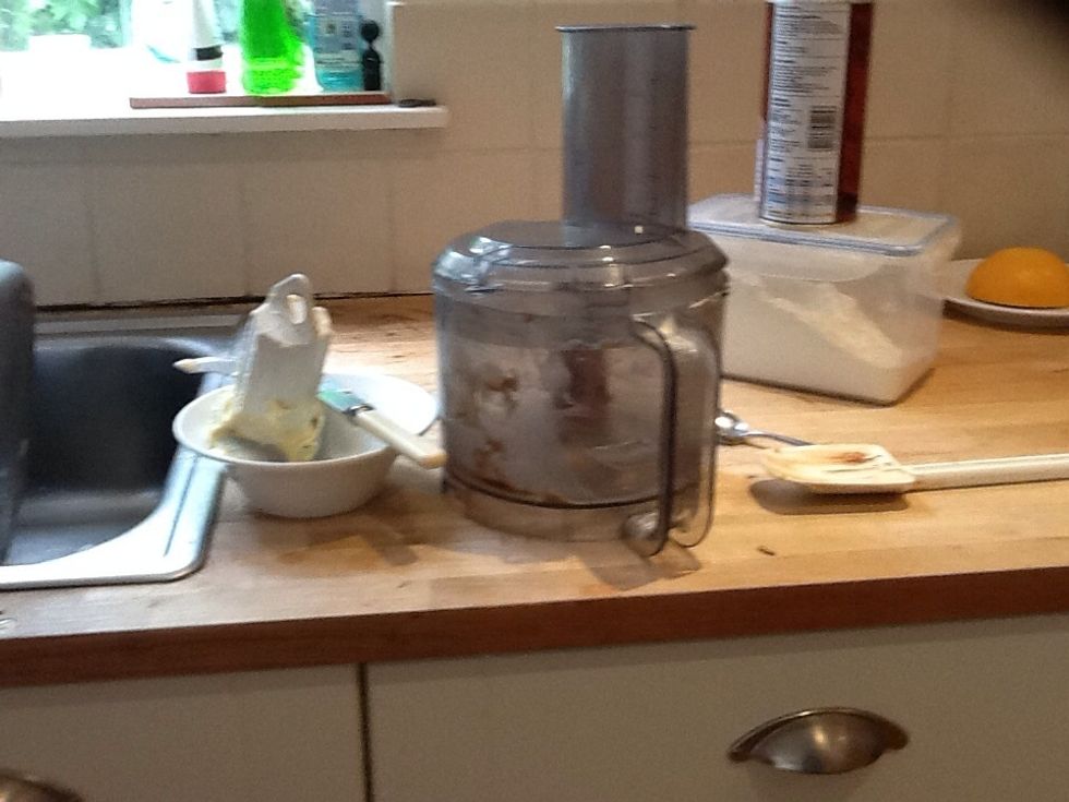 Then put your things away and wash up