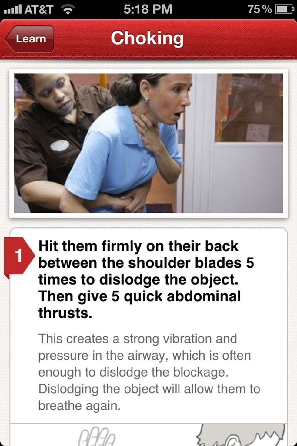 Then read the information and how to's for that emergency. The information is short and to the point which you'd need in an emergency.