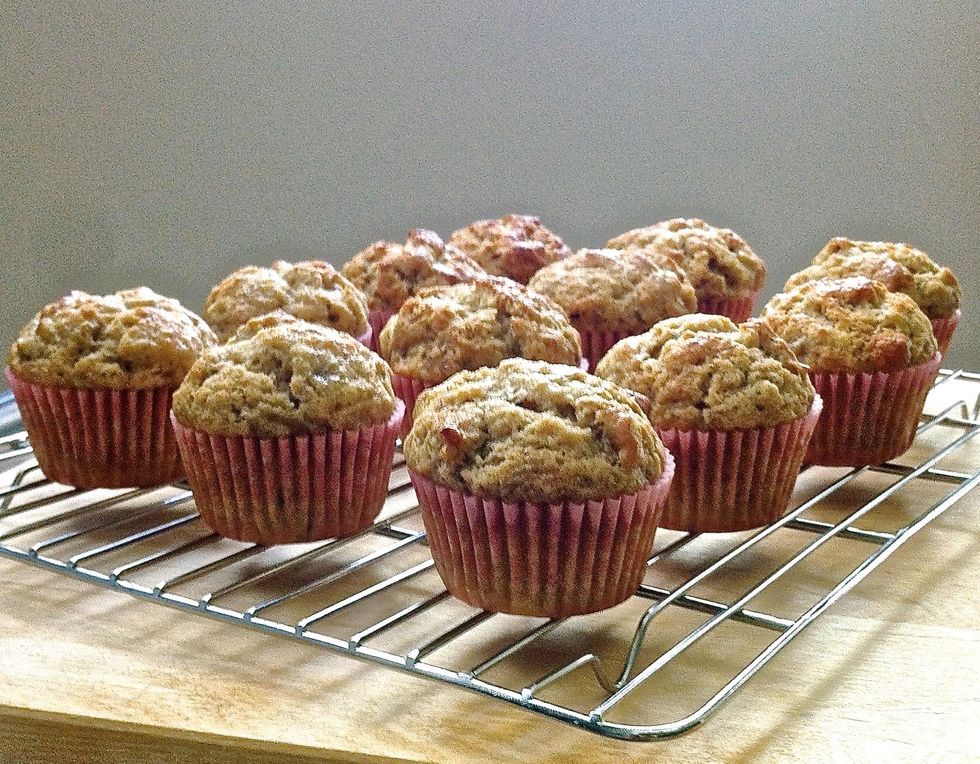 Then remove muffins from the muffin pan to cool completely on wire rack.