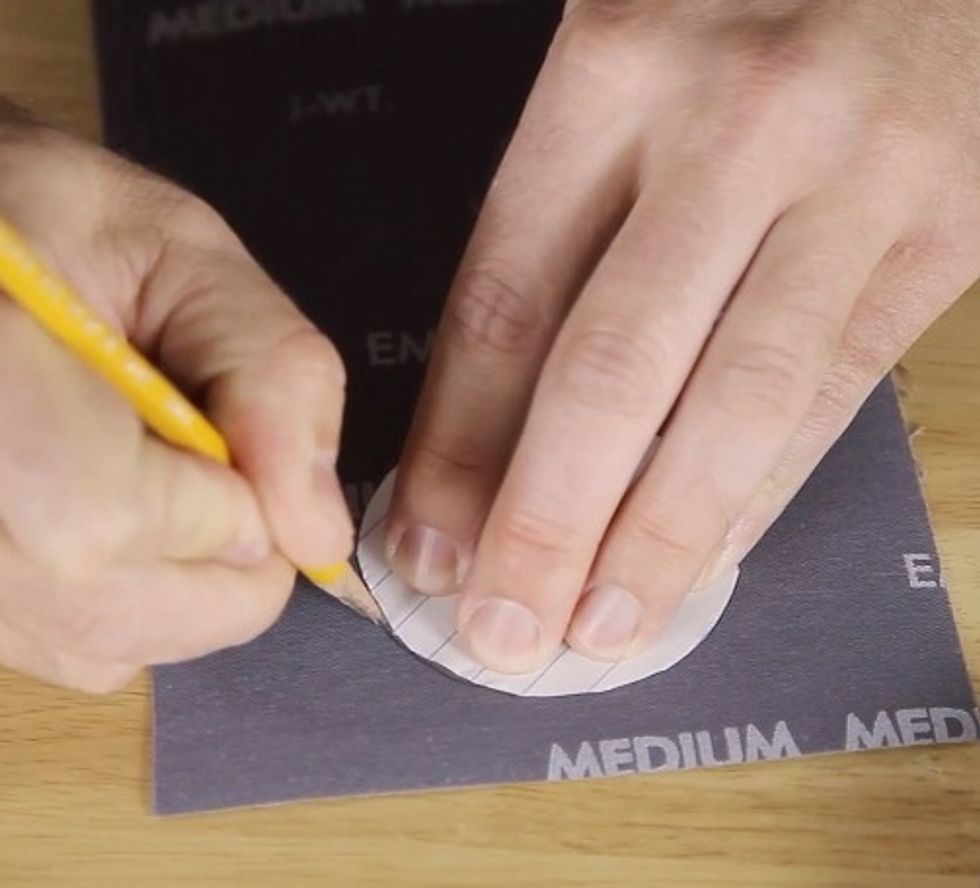 Then, repeat the process with the scratch paper and sandpaper.