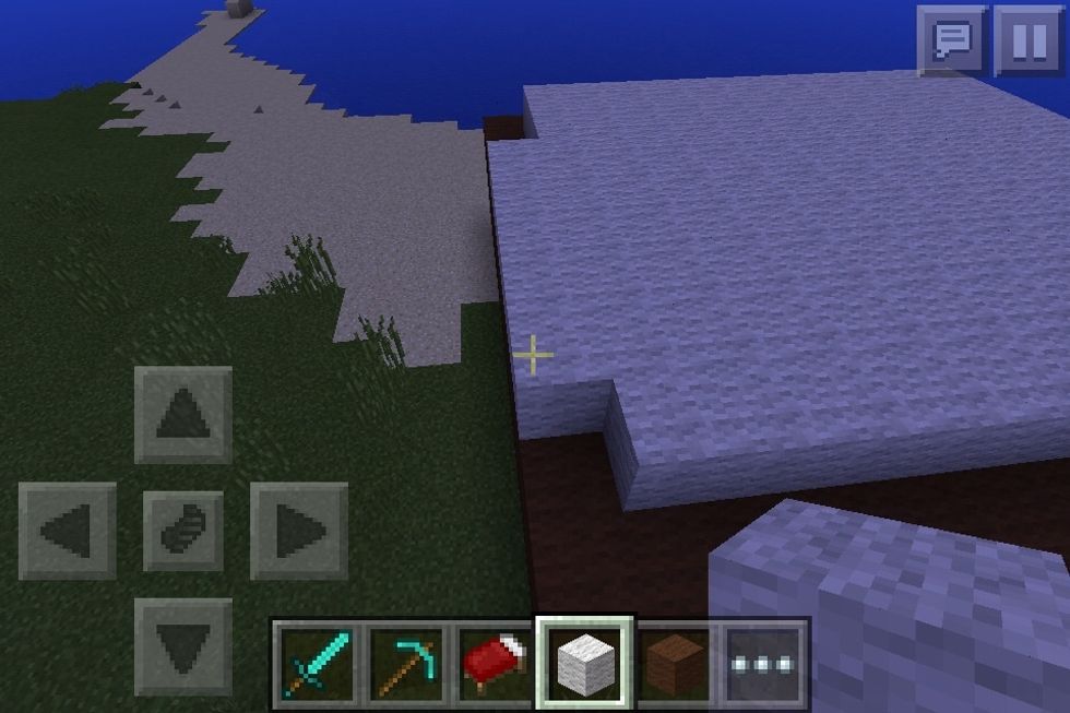 Then replace it with white wool