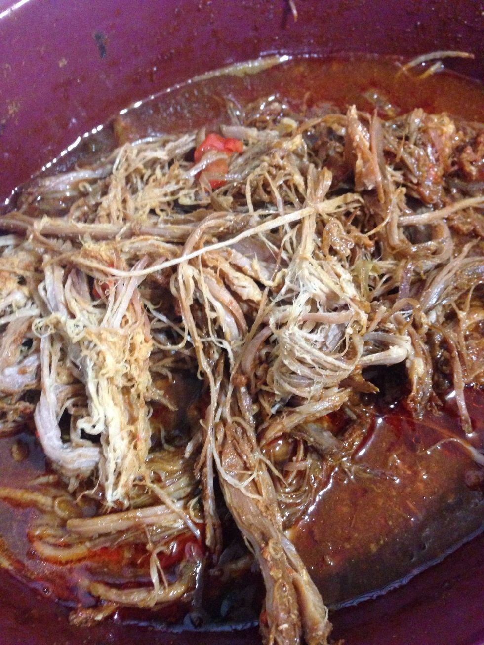 Then return it to the crock pot.