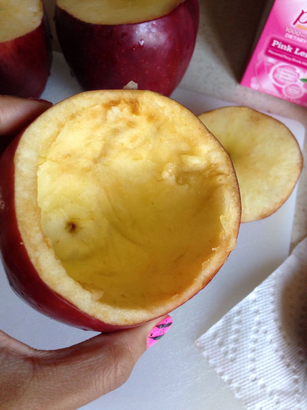 Then scoop up the rest on a separate bowl. You will need it for filling.