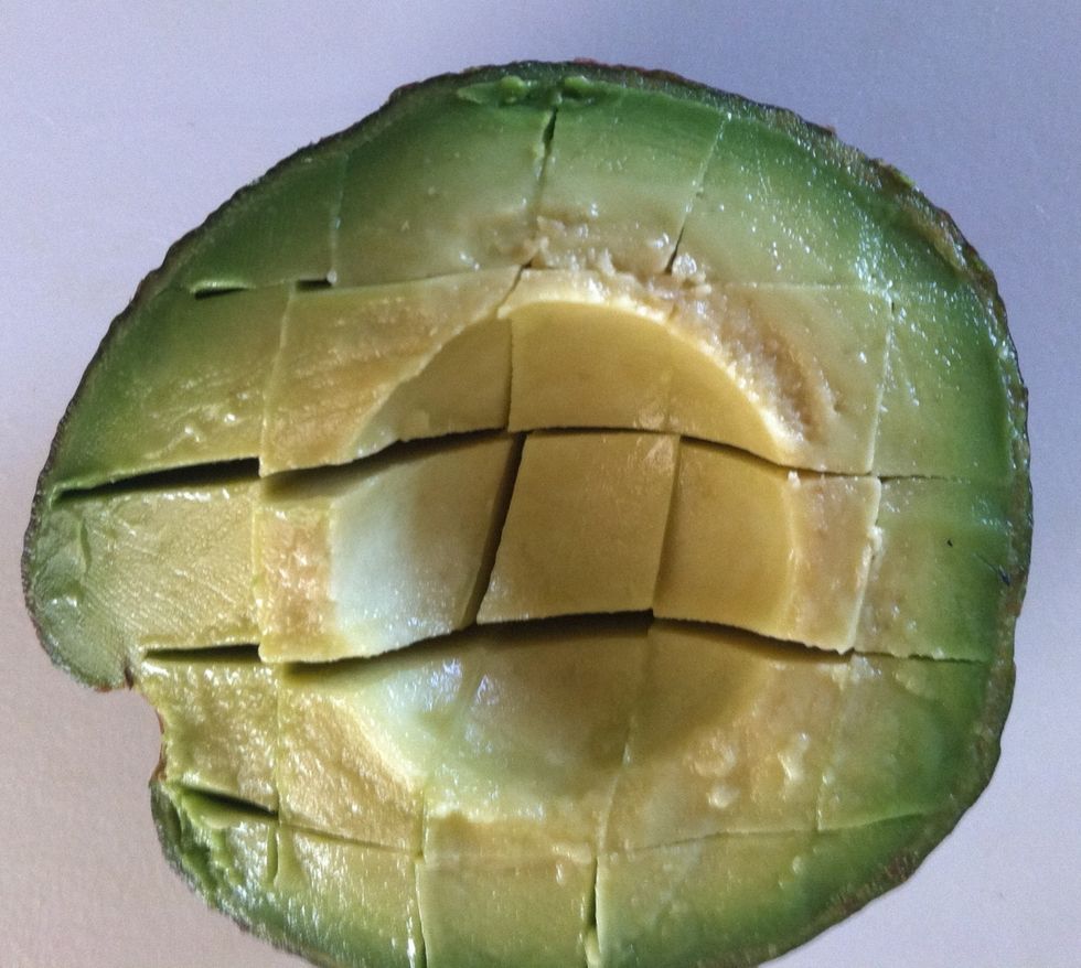 Then score crosswise.