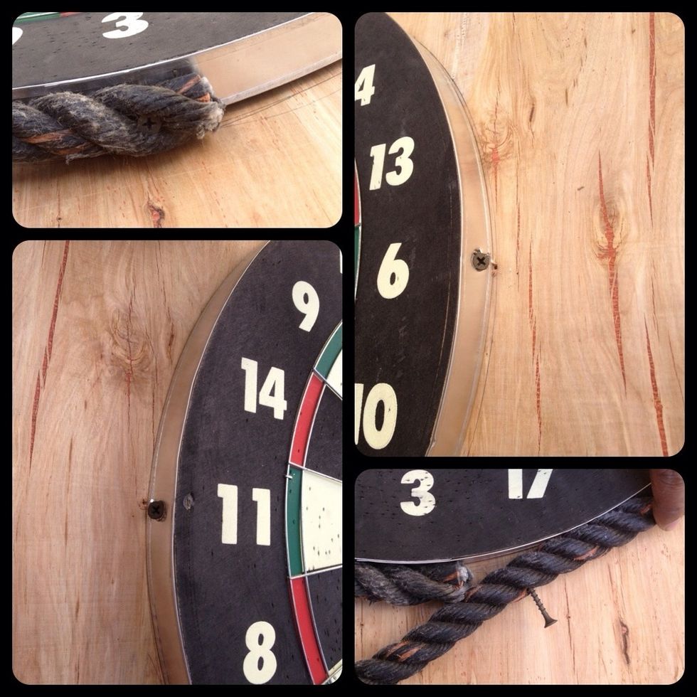 How to make a rope surround for a dart board B+C Guides