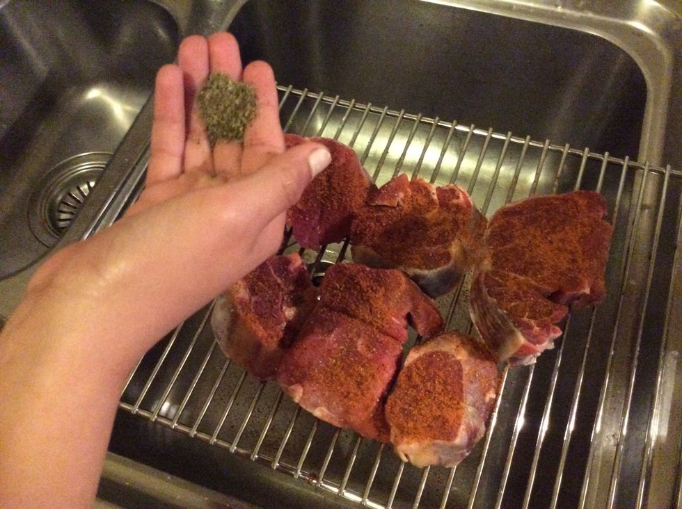 Then season with oregano