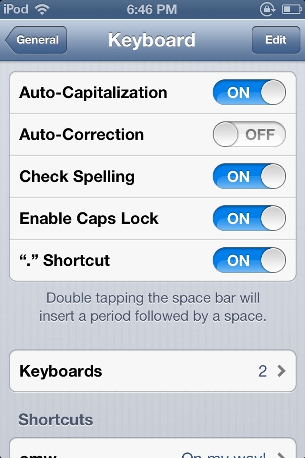 Then select "keyboards" once u get there.