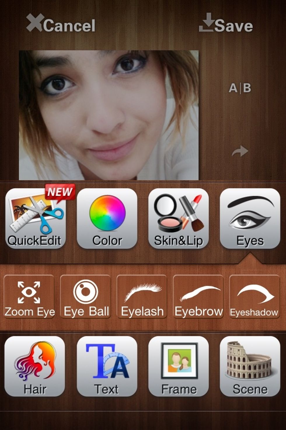 Then Select the first option, "Zoom Eye"