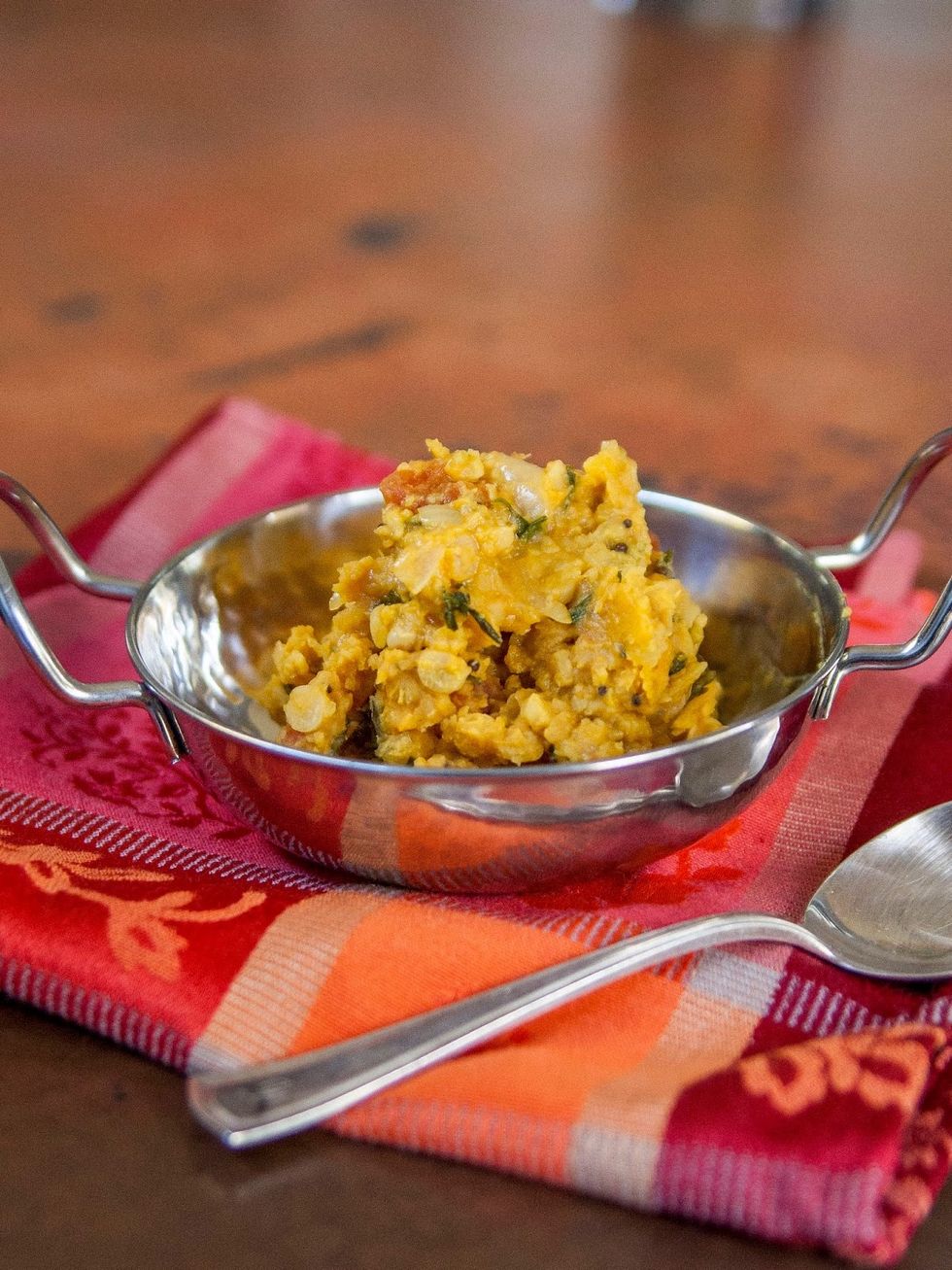 Then serve it up to hungry guests. Cheers!This dal dish is a great example of how a lovely vegan, gluten free entree can be whipped up without having to change anything! I love stuff like this!!