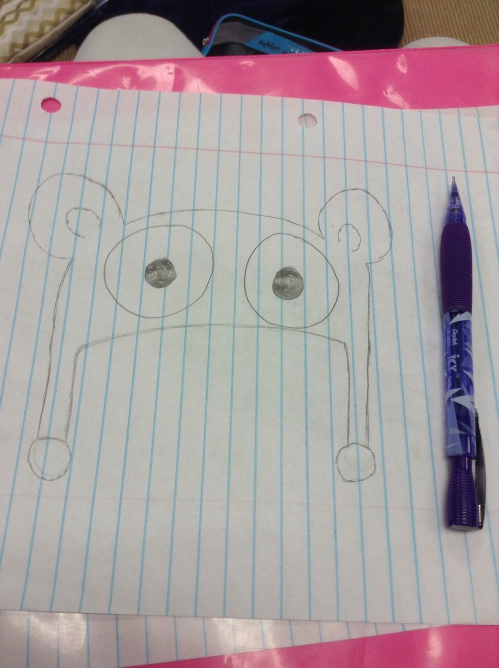 Then shade in the little circles