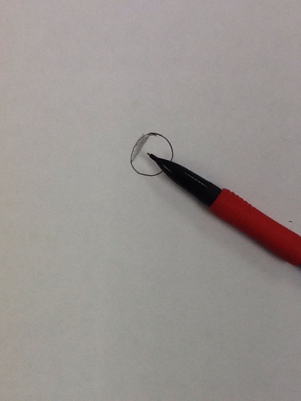 Then shade it in with your pencil.