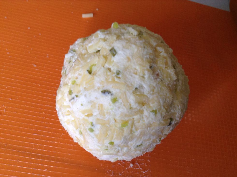 Then shape it into a ball.