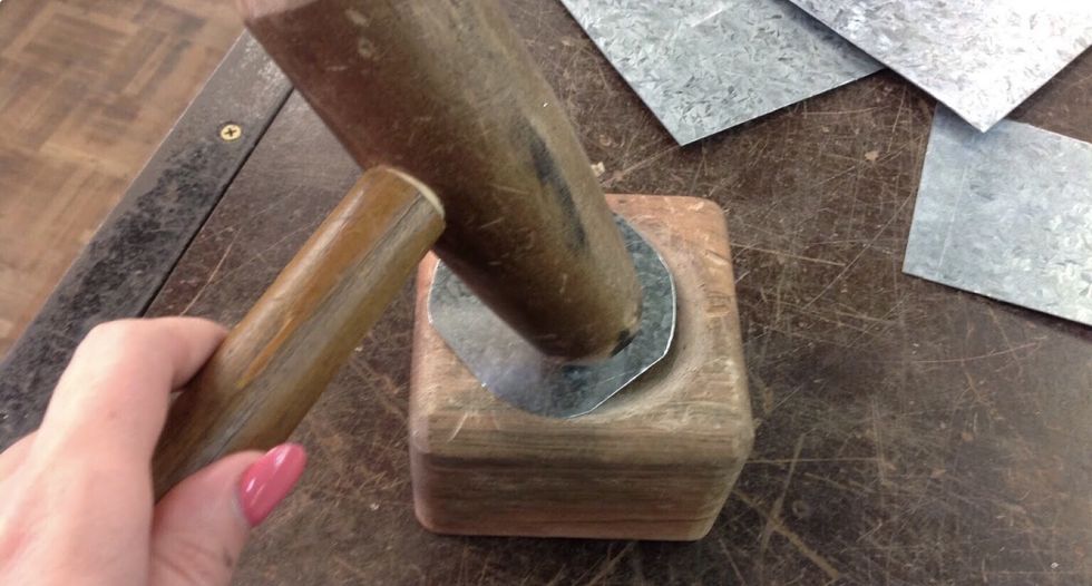 Then shape your dish in a mould