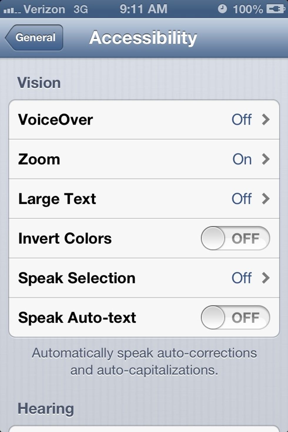 Then simply turn invert colors switch on.