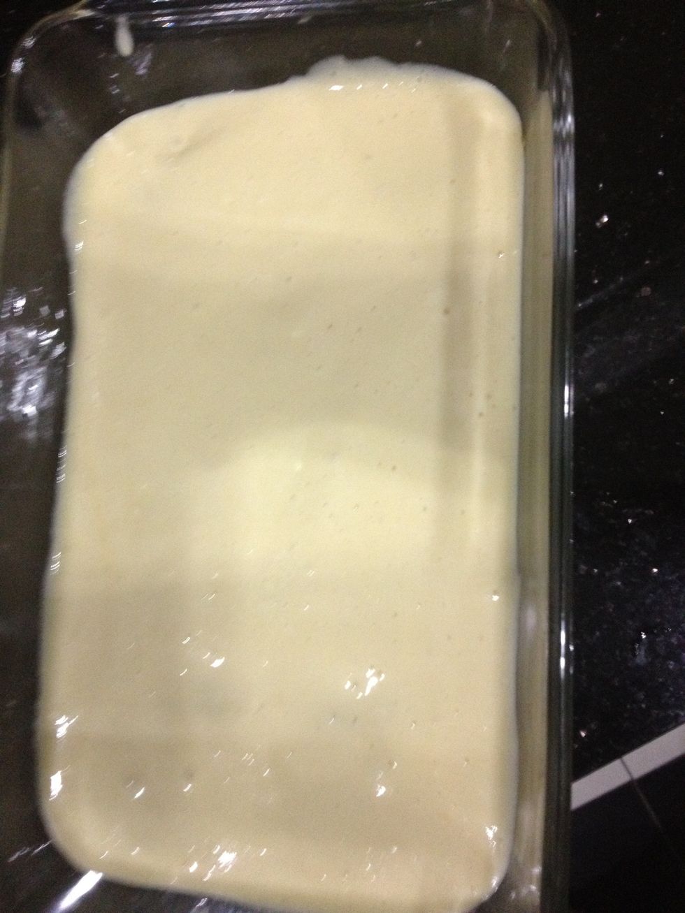 Then slab on 1/2 of the cream.