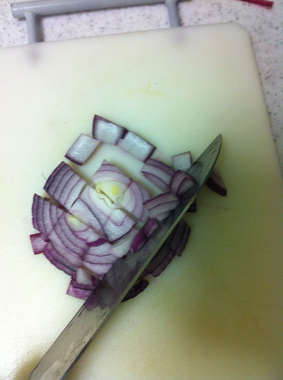 Then slice it the opposit way to make squares