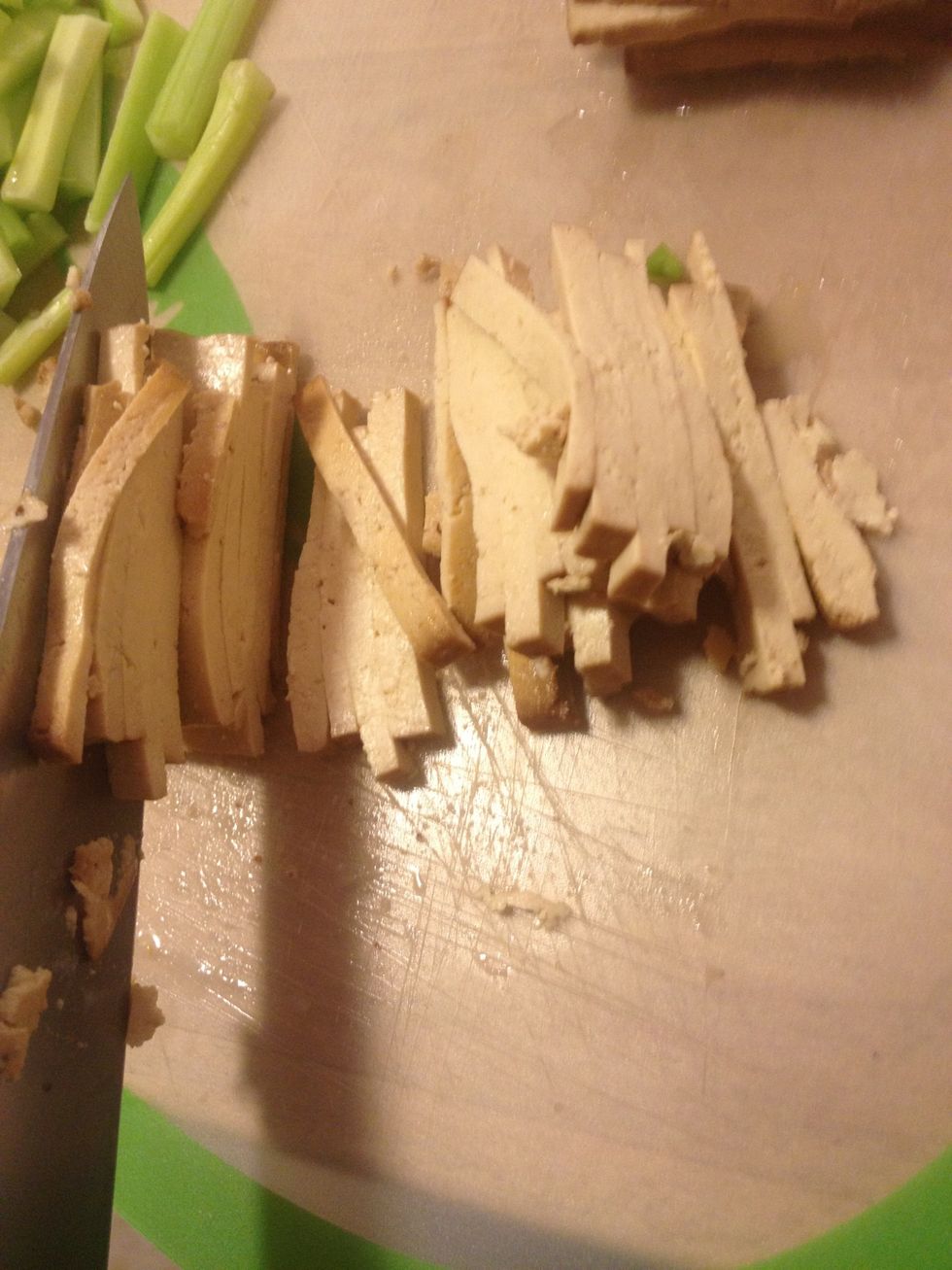 Then slice to smaller pieces