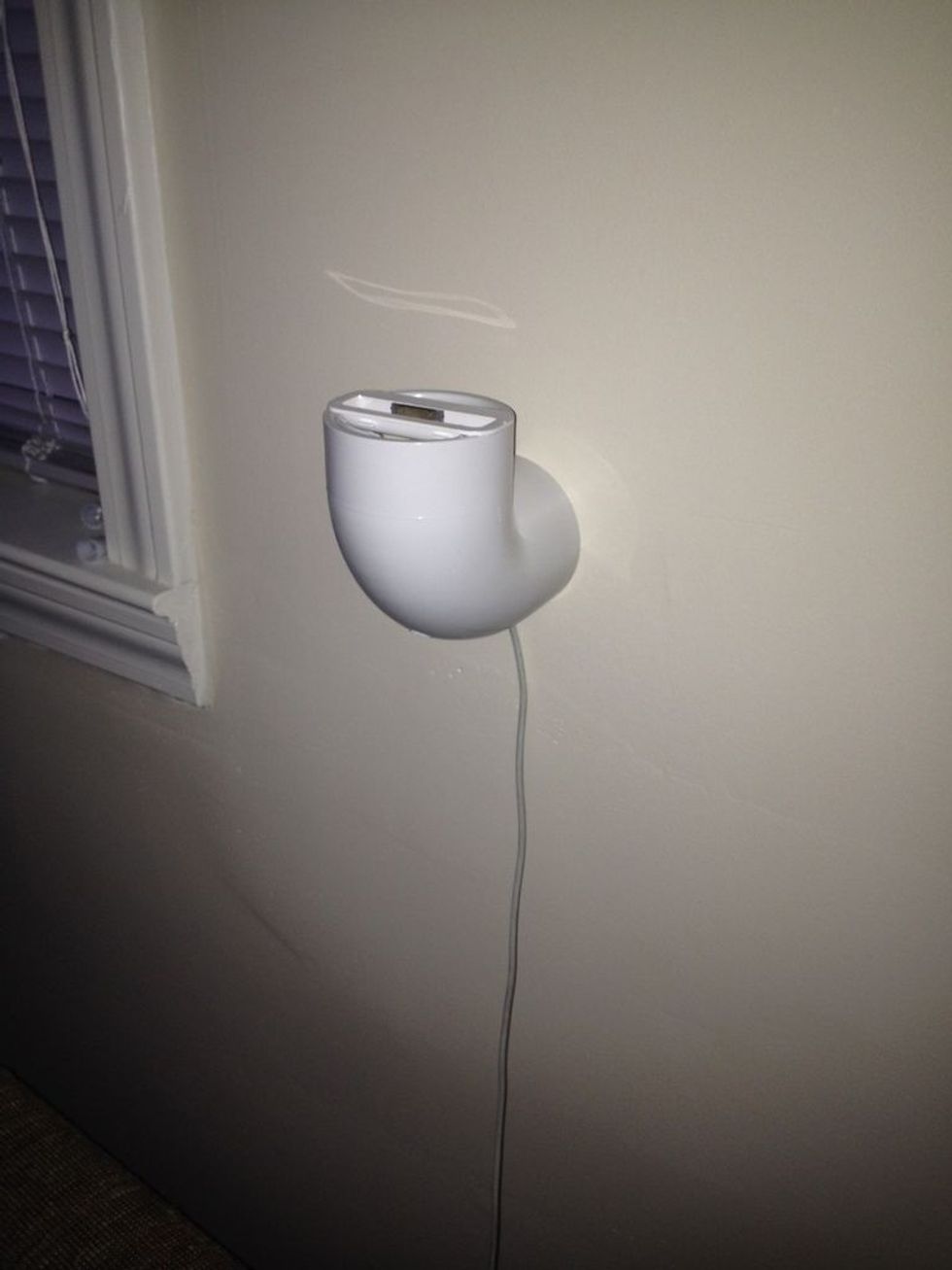 Then slide your fancy new docking station over the wall mount!