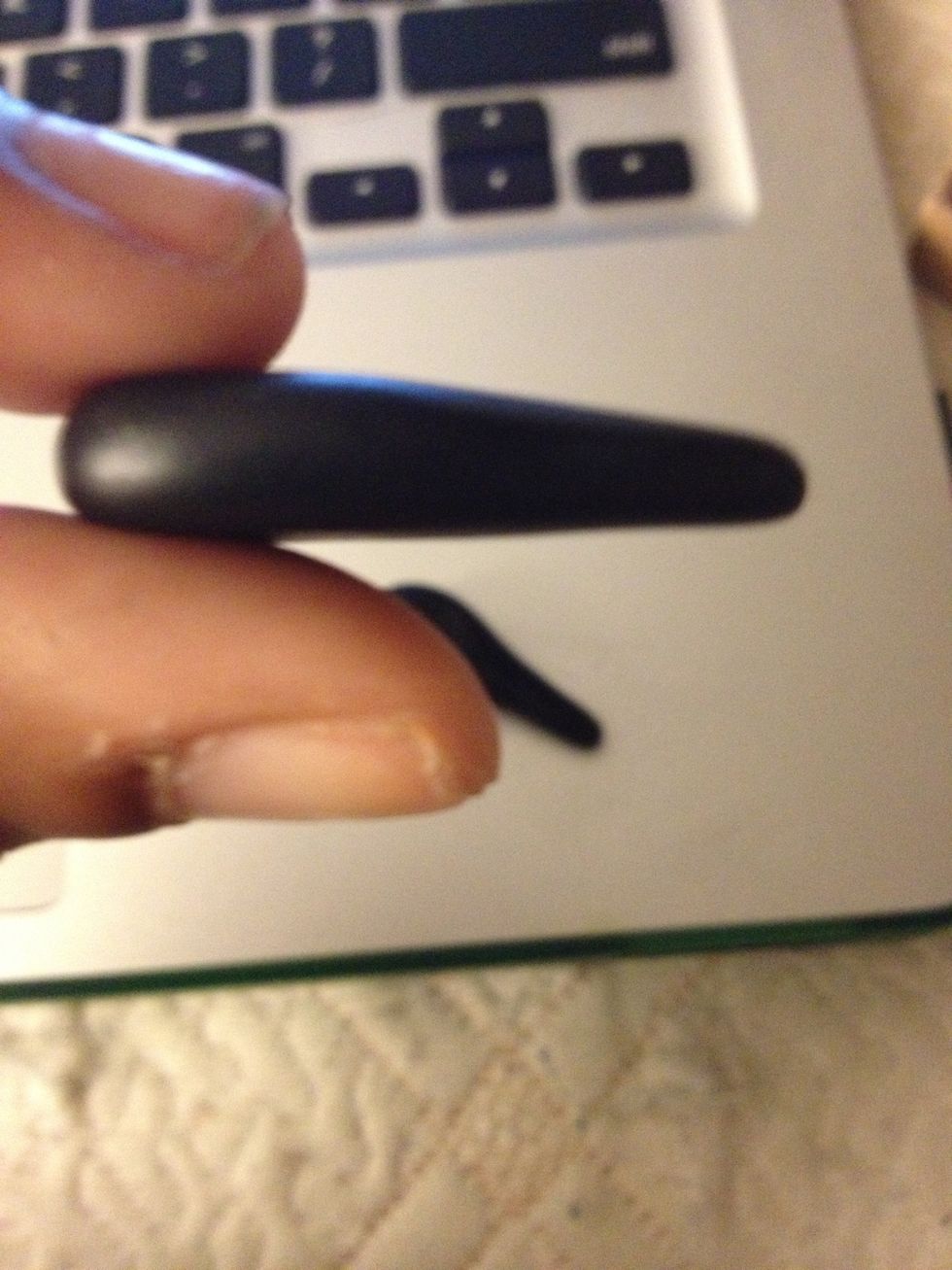 Then slightly flatten them.