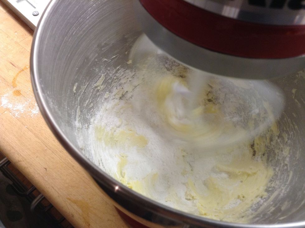 Then slowly a tablespoon at a time add the icing sugar.