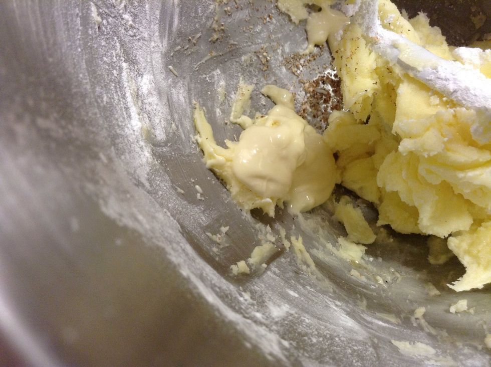 Then slowly add the white chocolate.