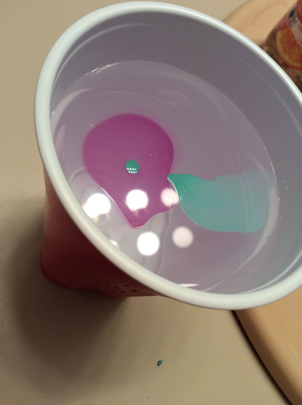 Then slowly dip your nail under the color and pull up slowly