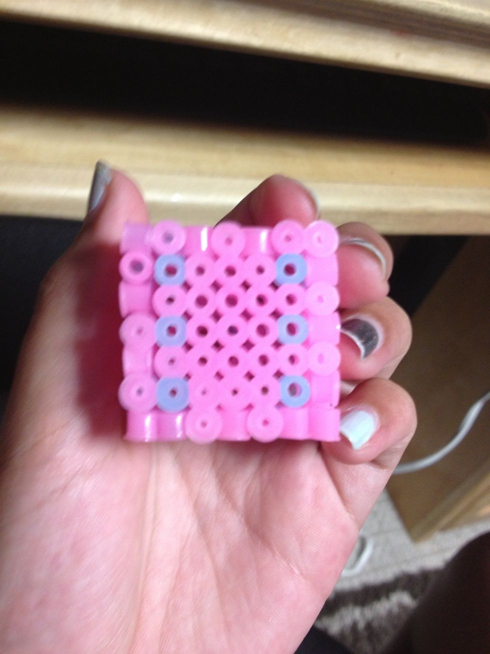 then snap the 6 in with the 2 on top and 4 on the left