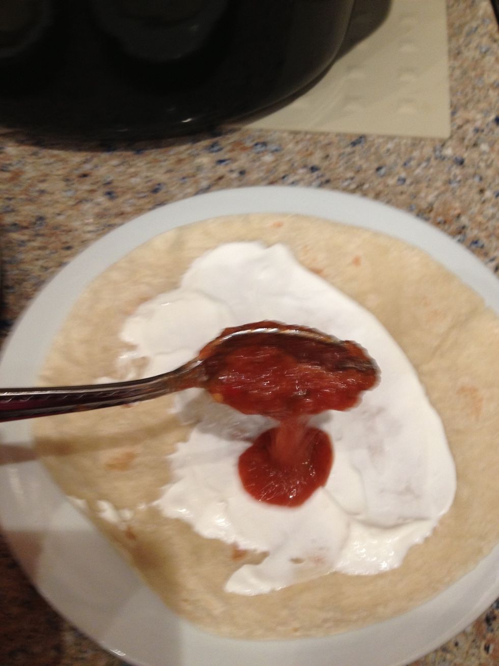 then some salsa...