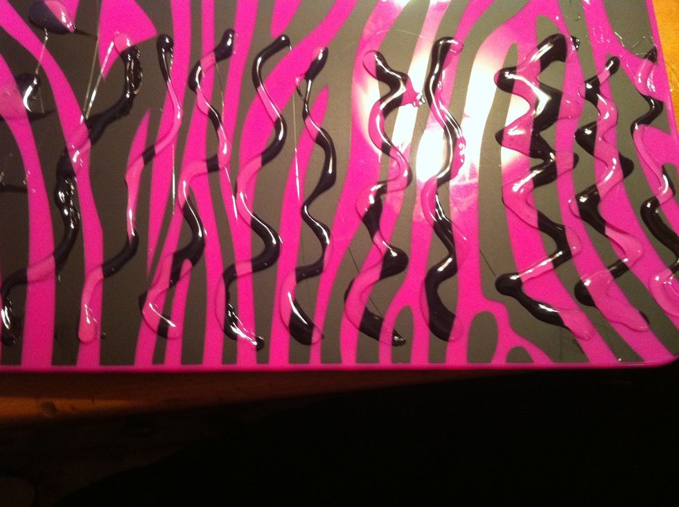 Then some waves and zig zag lines