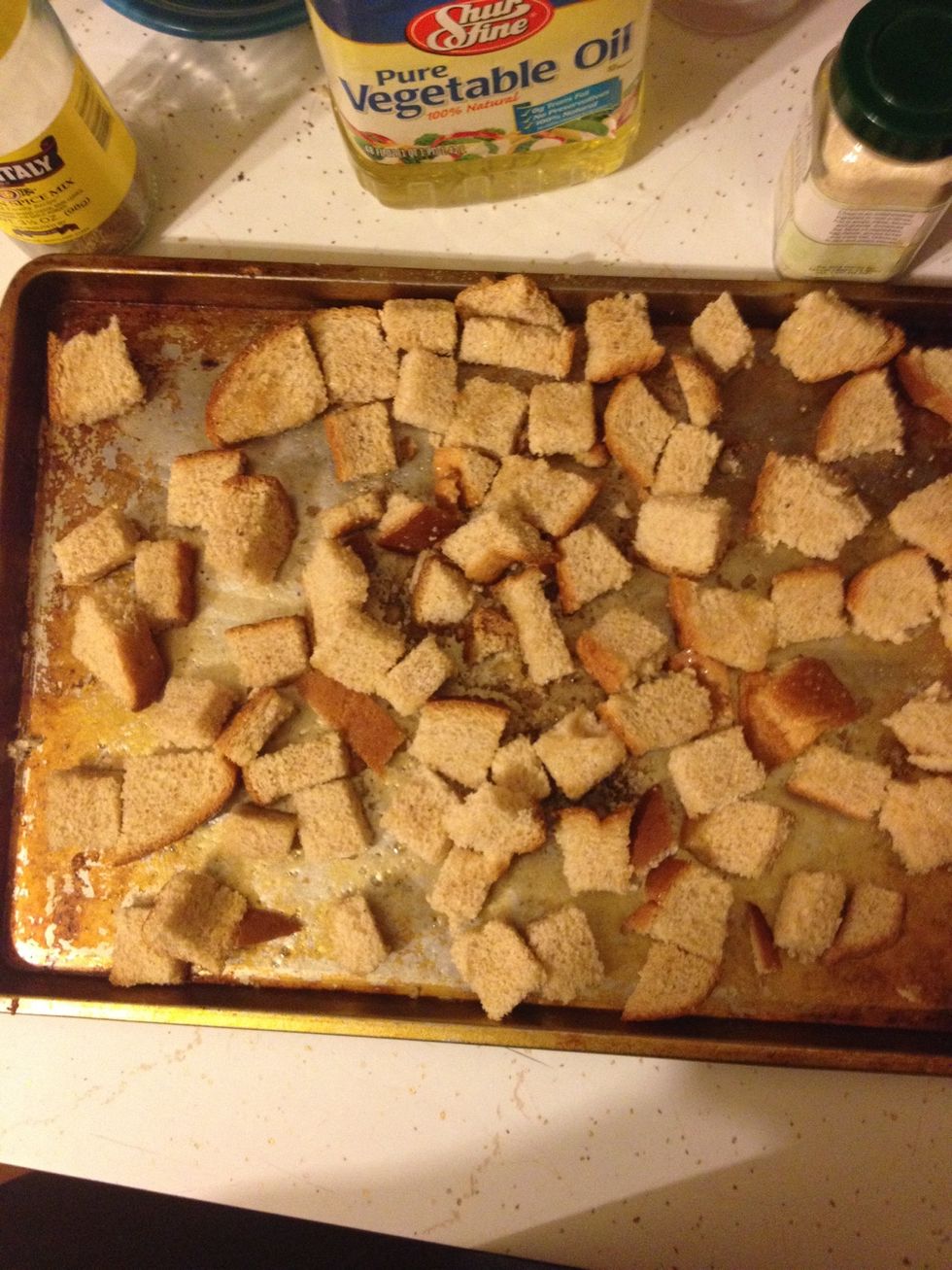 Then spread back into one even layer.