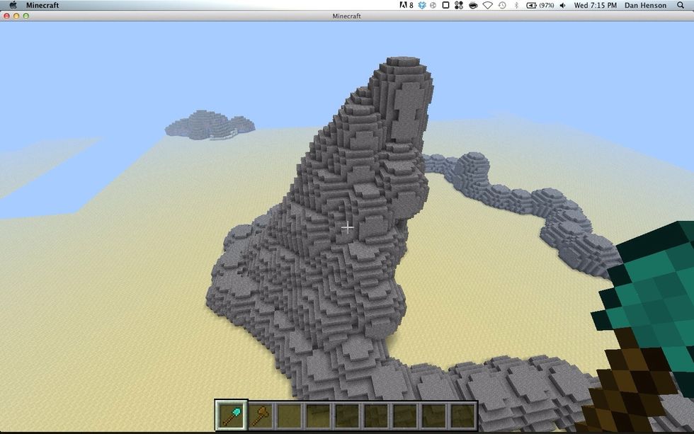 Then start making spheres coming off that.