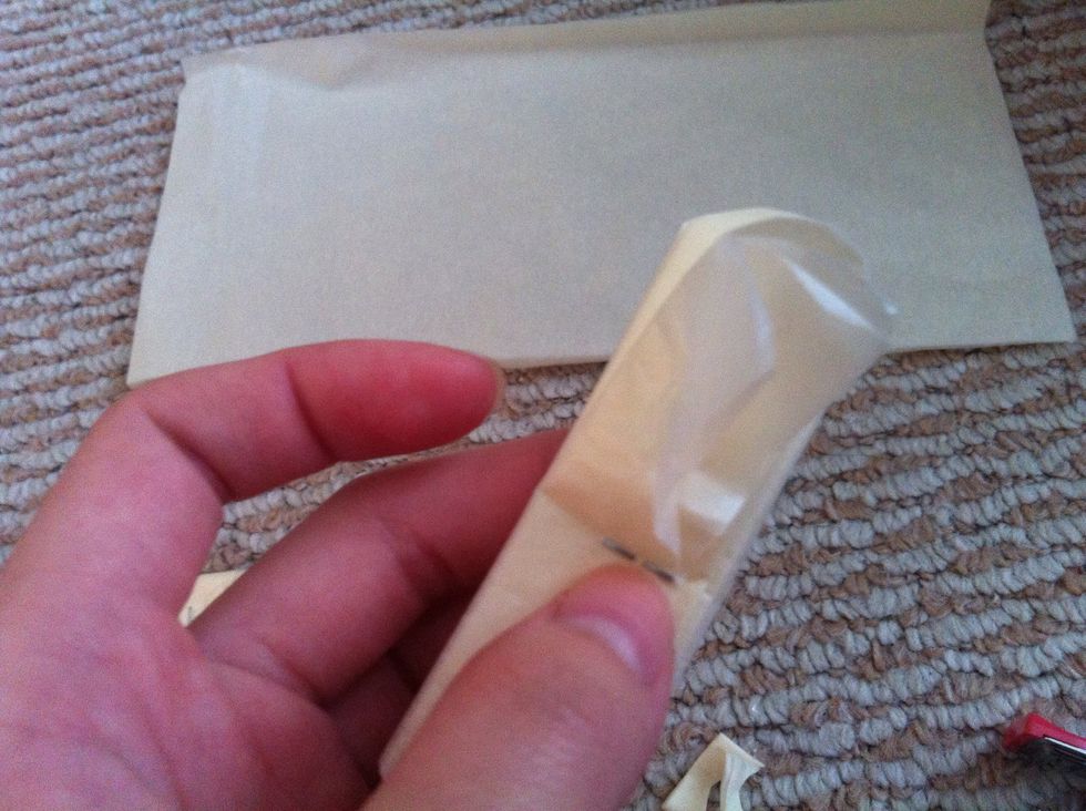 Then start pull the first sheet out.
