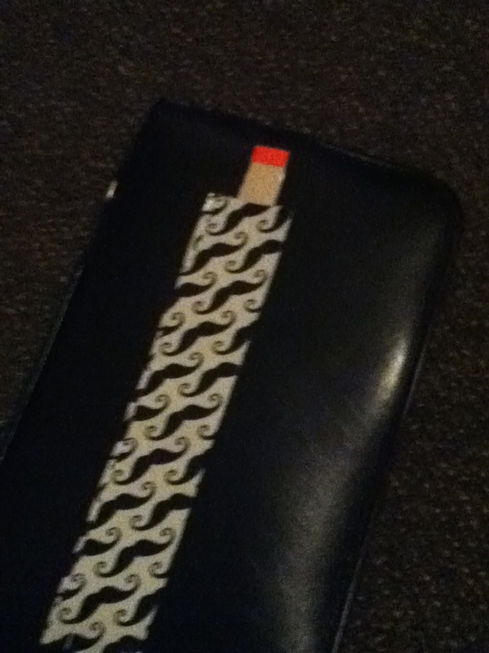 Then stick it to the end of the bracelet; and that would be used as the fastener.