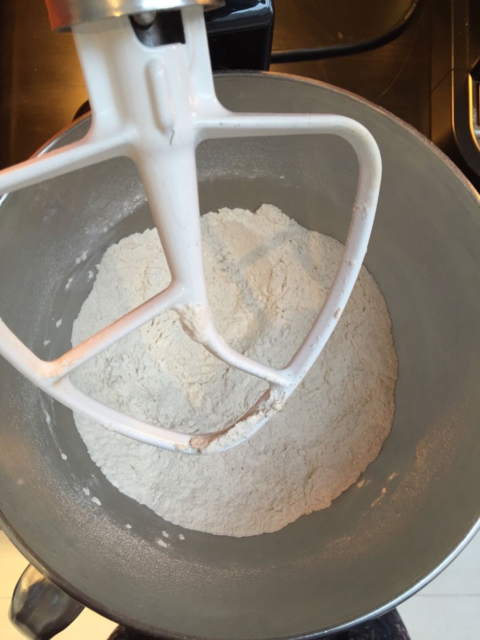 Then stir in the flour.