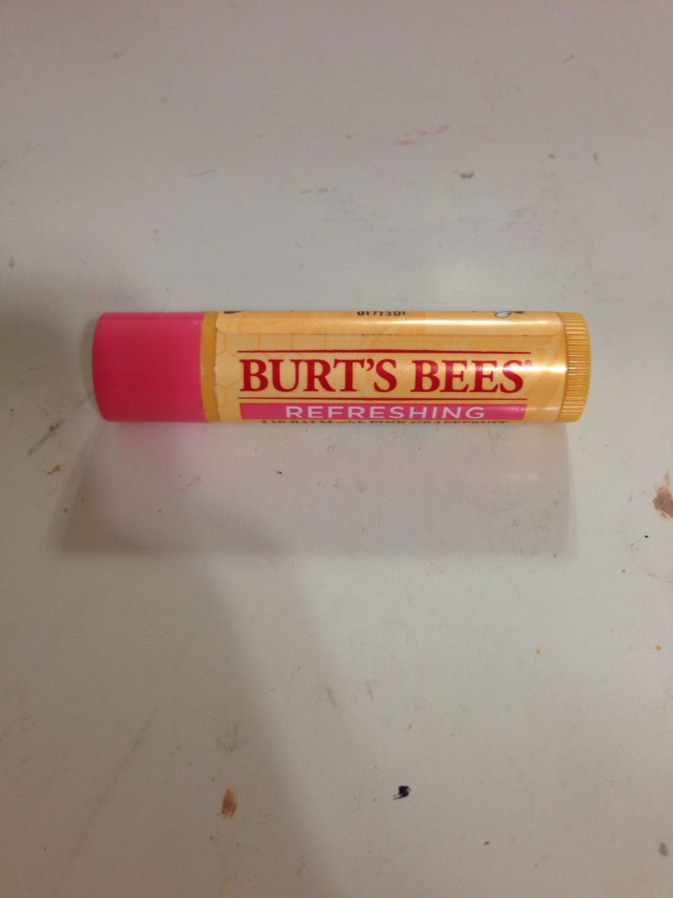 then take a lip balm and apply that to your lips